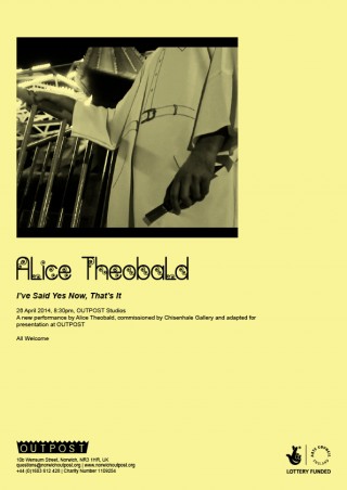 Alice Theobald at Outpost, Norwich